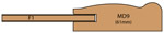 Allstyle Cabinet Doors: Cutaway of Marisa Mitered Kitchen Cabinet Door